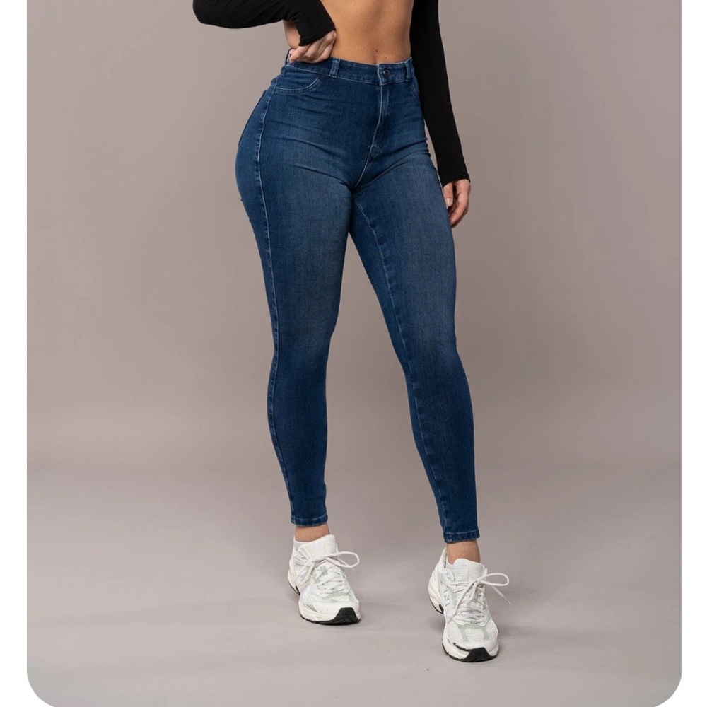 Fit Jeans High Waisted 360 V2 Deep Indigo Jeans